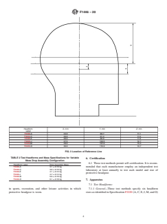 ASTM F1446-20 ASTM F1446-20 - Standard Test Methods for Equipment and Procedures Used in Evaluating the Performance Characteristics of Protective Headgear - Page 4 preview