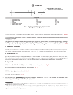 ASTM D4049-20 REDLINE ASTM D4049-20 - Standard Test Method for Determining the Resistance of Lubricating Grease to Water Spray - Page 2 preview