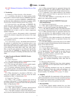 ASTM F2695-12(2020) ASTM F2695-12(2020) - Standard Specification for Ultra-High Molecular Weight Polyethylene Powder Blended With Alpha-Tocopherol (Vitamin E) and Fabricated Forms for Surgical Implant Applications - Page 2 preview