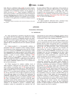 ASTM F2695-12(2020) ASTM F2695-12(2020) - Standard Specification for Ultra-High Molecular Weight Polyethylene Powder Blended With Alpha-Tocopherol (Vitamin E) and Fabricated Forms for Surgical Implant Applications - Page 3 preview