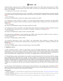 ASTM E3222-20a REDLINE ASTM E3222-20a - Standard Classification for Determination of High-frequency Impact Sound Ratings - Page 2 preview