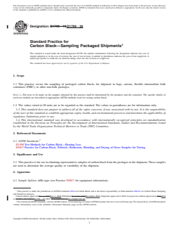 REDLINE ASTM D1799-20 - Standard Practice for Carbon Black—Sampling Packaged Shipments