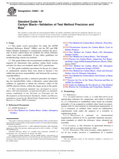 ASTM D4821-20 - Standard Guide for Carbon Black—Validation of Test Method Precision and  Bias