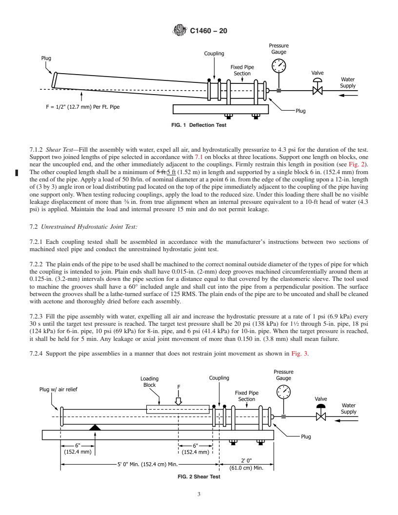 REDLINE ASTM C1460-20 - Standard Specification for Shielded Transition Couplings for Use with Dissimilar DWV   Pipe and Fittings Above Ground