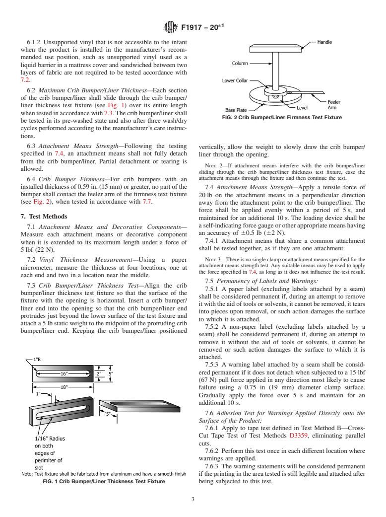 ASTM F1917-20e1 - Standard Consumer Safety Performance Specification for  Infant Bedding and Related Accessories