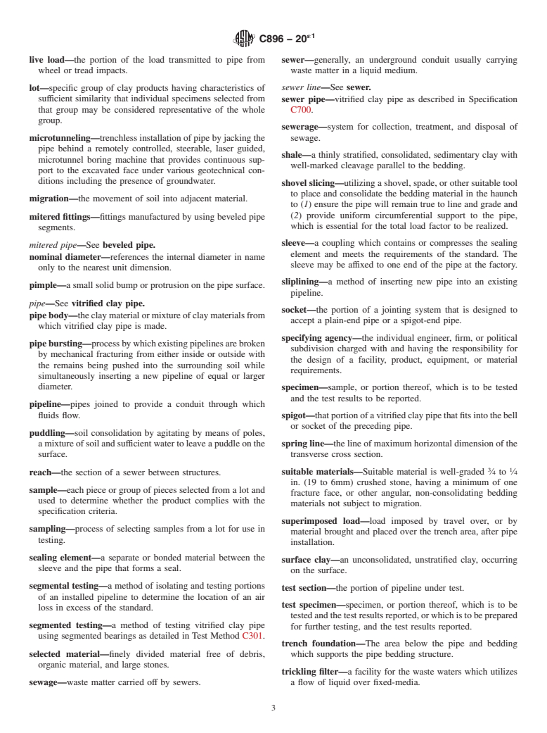 ASTM C896-20e1 - Standard Terminology Relating to Clay Products