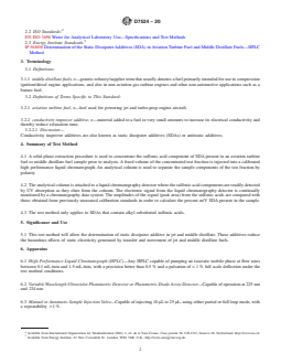 ASTM D7524-20 REDLINE ASTM D7524-20 - Standard Test Method for Determination of Static Dissipater Additives (SDA) in Aviation Turbine Fuel and Middle Distillate Fuels—High Performance Liquid Chromatograph (HPLC) Method - Page 2 preview