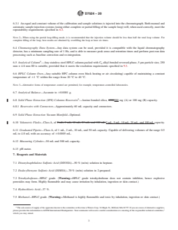 ASTM D7524-20 REDLINE ASTM D7524-20 - Standard Test Method for Determination of Static Dissipater Additives (SDA) in Aviation Turbine Fuel and Middle Distillate Fuels—High Performance Liquid Chromatograph (HPLC) Method - Page 3 preview