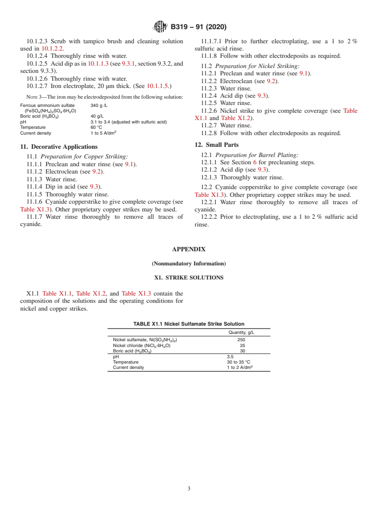 ASTM B319-91(2020) - Standard Guide for  Preparation of Lead and Lead Alloys for Electroplating