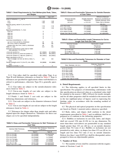 ASTM D5436-15(2020) ASTM D5436-15(2020) - Standard Specification for Cast Poly(Methyl Methacrylate) Plastic Rods, Tubes, and Shapes - Page 2 preview