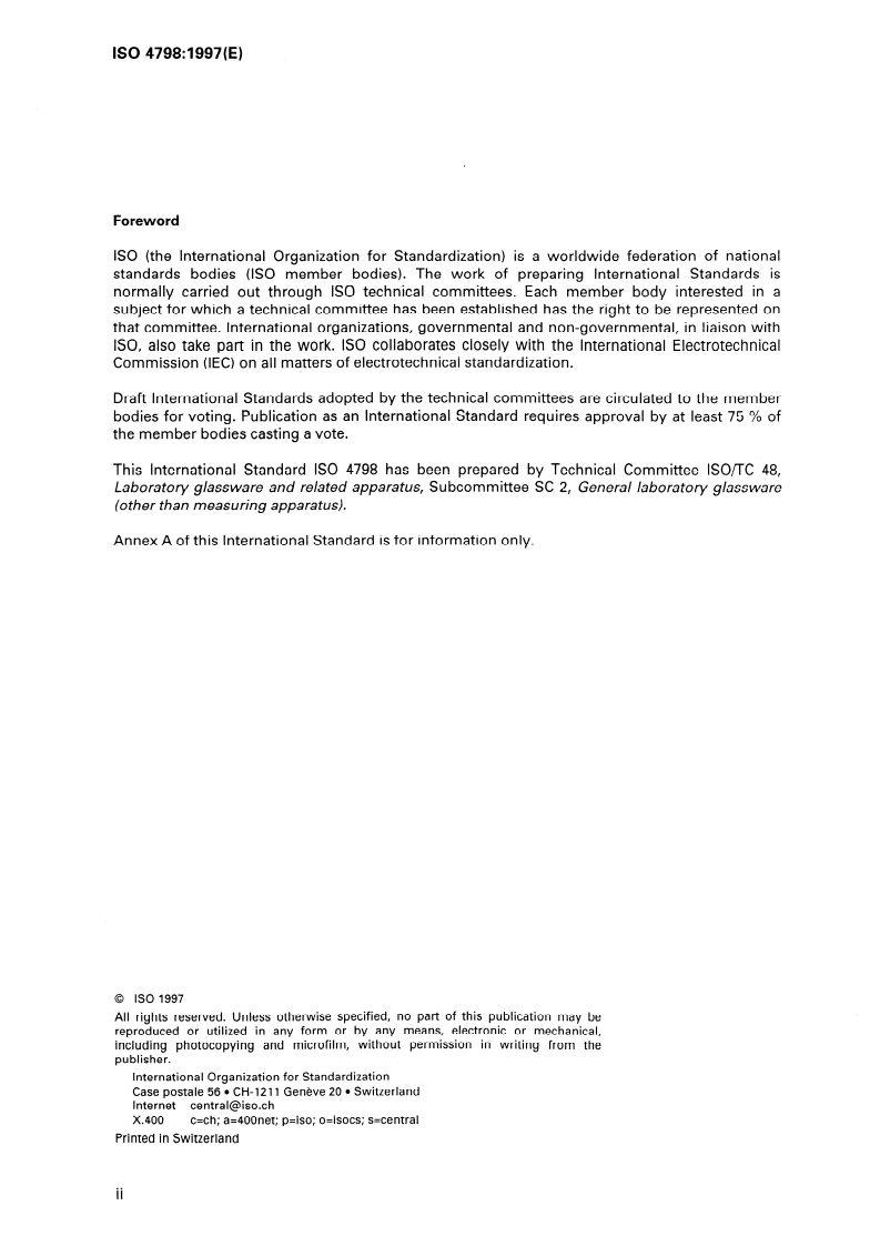 SIST ISO 4798:2009 ISO 4798:1997 - Laboratory glassware — Filter funnels
Released:5/1/1997 - Page 2 preview
