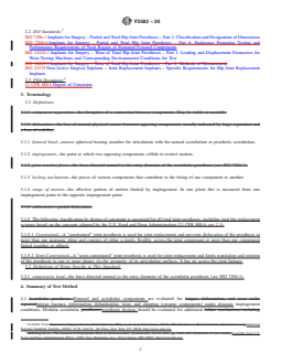 ASTM F2582-20 REDLINE ASTM F2582-20 - Standard Test Method for Dynamic Impingement Between Femoral and Acetabular Hip Components - Page 2 preview