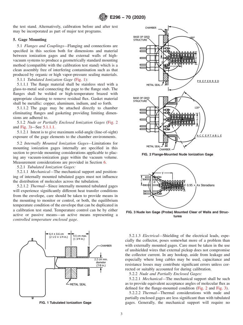 ASTM E296-70(2020) - Standard Practice for Ionization Gage Application to Space Simulators