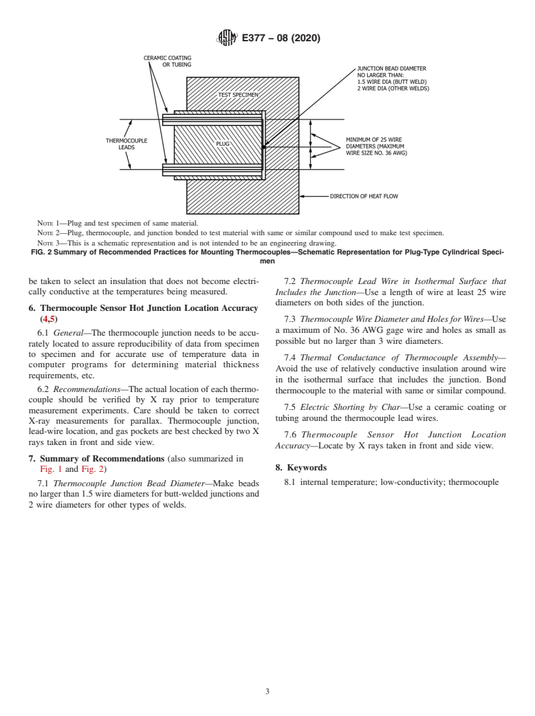 ASTM E377-08(2020) - Standard Practice for Internal Temperature Measurements in Low-Conductivity Materials