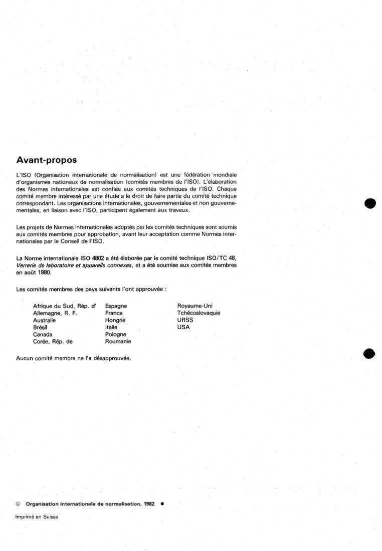 ISO 4802:1982 ISO 4802:1982 - Glass — Hydrolytic resistance of the interior surfaces of glass containers — Methods of test
Released:5/1/1982 - Page 2 preview