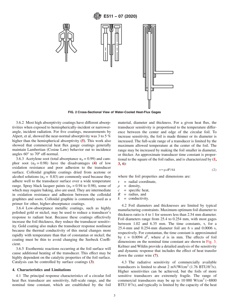 ASTM E511-07(2020) - Standard Test Method for Measuring Heat Flux Using a Copper-Constantan Circular Foil, Heat-Flux Transducer