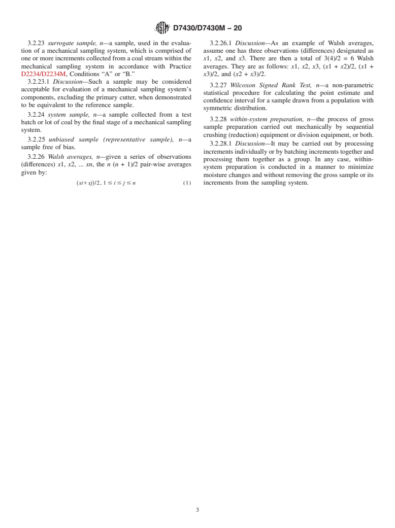 ASTM D7430/D7430M-20 - Standard Practice for Mechanical Sampling of Coal