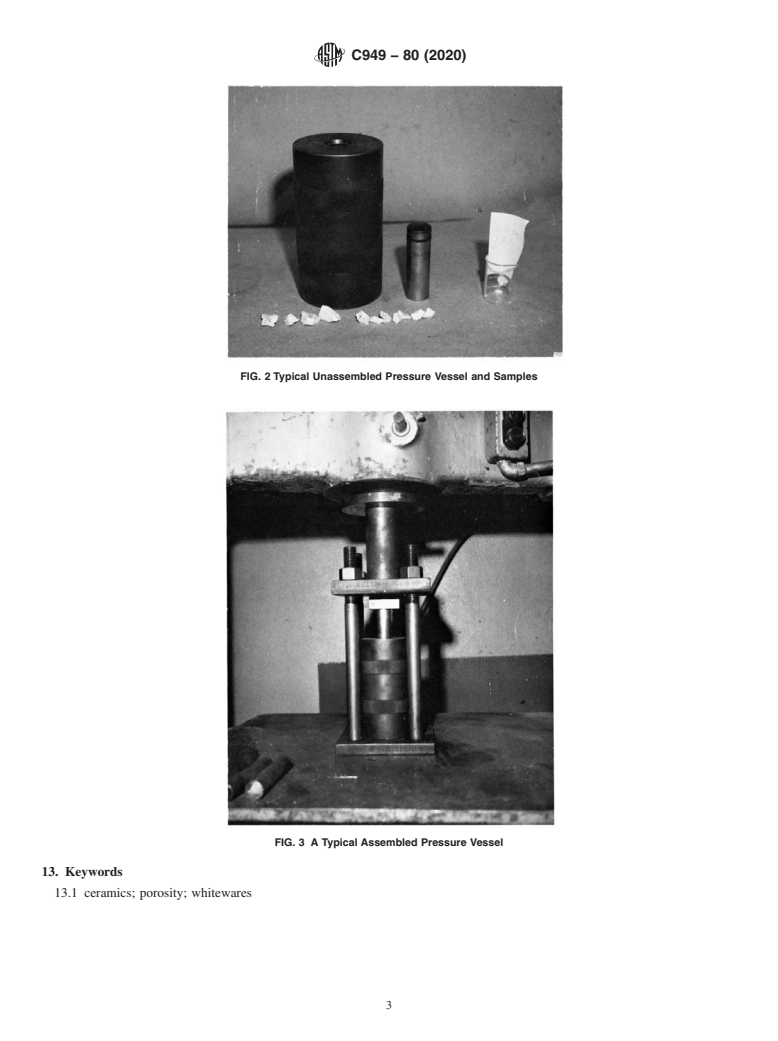 ASTM C949-80(2020) - Standard Test Method for  Porosity in Vitreous Whitewares by Dye Penetration