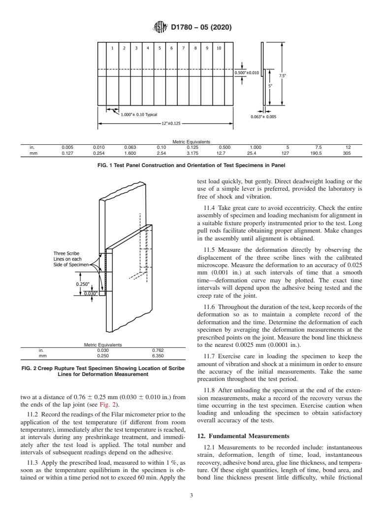 ASTM D1780-05(2020) - Standard Practice for Conducting Creep Tests of Metal-to-Metal Adhesives