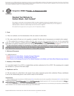 REDLINE ASTM D1506-15(2020) - Standard Test Methods for Carbon Black—Ash Content