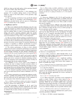 ASTM G48-11(2020)e1 ASTM G48-11(2020)e1 - Standard Test Methods for Pitting and Crevice Corrosion Resistance of Stainless Steels and Related Alloys by Use of Ferric Chloride Solution - Page 2 preview
