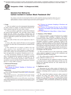 ASTM D7662-15(2020) ASTM D7662-15(2020) - Standard Test Method for Carbon Content in Carbon Black Feedstock Oils - Page 1 preview