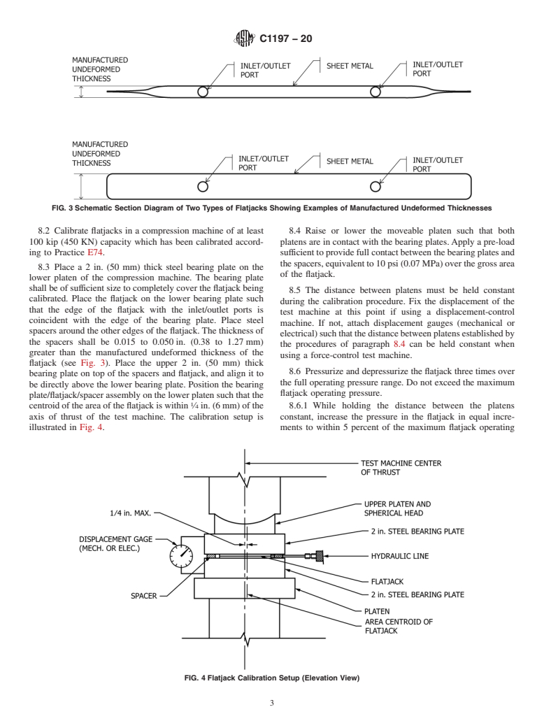 ASTM C1197-20 - Standard Test Method for  In Situ Measurement of Masonry Deformability Properties Using  the Flatjack Method