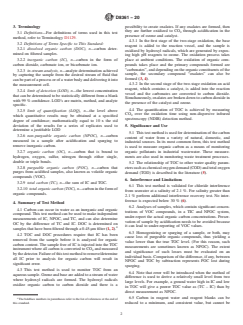 ASTM D8361-20 ASTM D8361-20 - Standard Test Method for Total Organic Carbon in Water by Two Stage Wet Chemical Catalyzed Hydroxyl Radical Oxidation with Infra-Red Detection of Resulting Carbon Dioxide - Page 2 preview