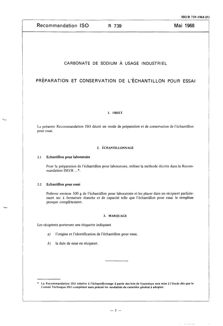 ISO/R 739:1968 - Title missing - Legacy paper document