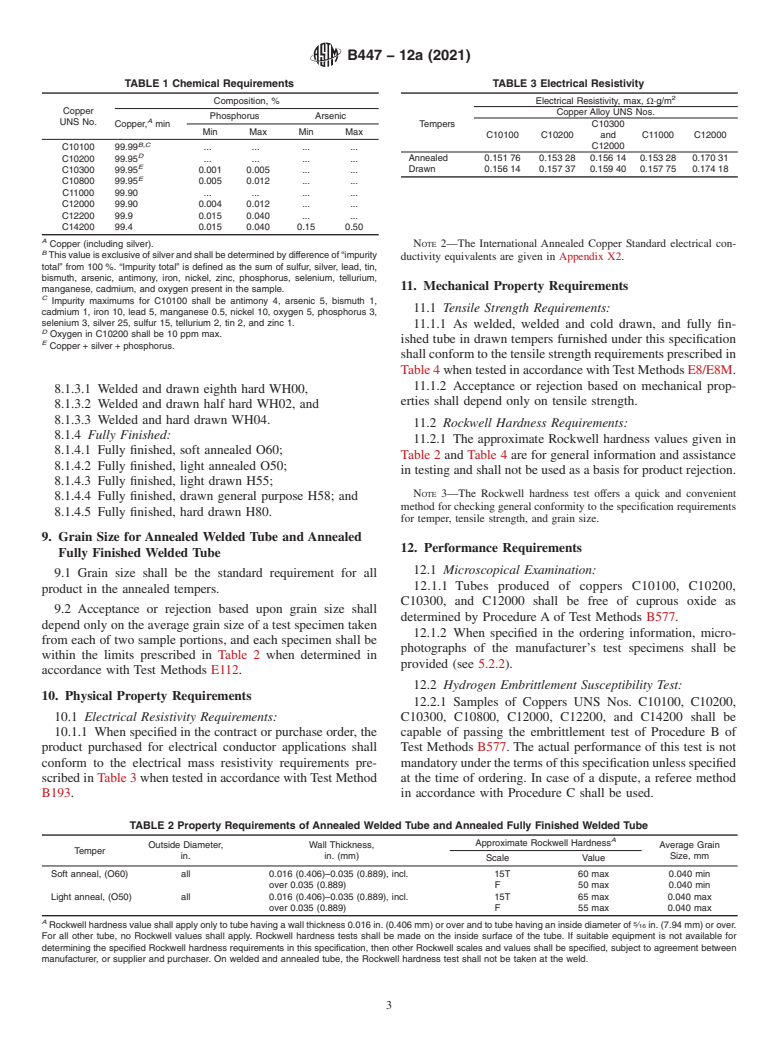 ASTM B447-12a(2021) - Standard Specification for Welded Copper Tube