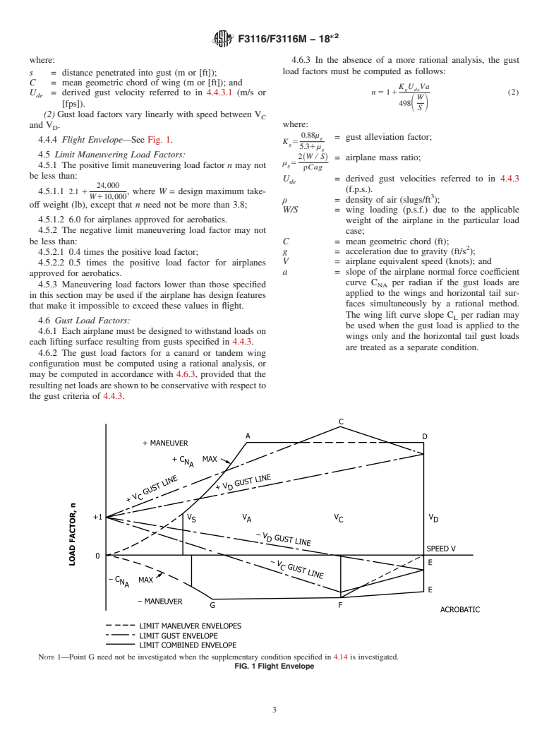 ASTM F3116/F3116M-18e2 - Standard Specification for Design Loads and Conditions