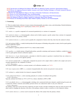 ASTM D7920-21 REDLINE ASTM D7920-21 - Standard Test Method for Determination of Fuel Methanol (M99) and Methanol Fuel Blends (M10 to M99) by Gas Chromatography - Page 2 preview