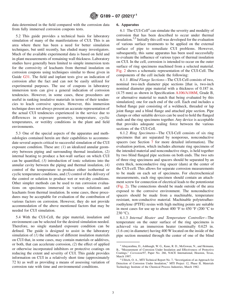 ASTM G189-07(2021)e1 - Standard Guide for Laboratory Simulation of Corrosion Under Insulation