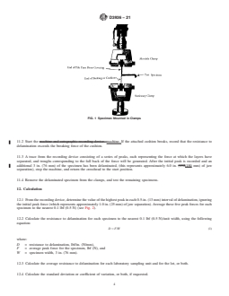ASTM D3936-21 REDLINE ASTM D3936-21 - Standard Test Method for Resistance to Delamination of the Secondary Backing of Pile Yarn Floor Covering - Page 4 preview