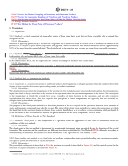 ASTM D5772-21 REDLINE ASTM D5772-21 - Standard Test Method for Cloud Point of Petroleum Products and Liquid Fuels (Linear Cooling Rate Method) - Page 2 preview
