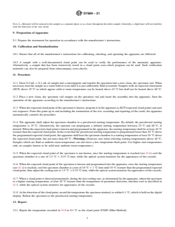 ASTM D7689-21 REDLINE ASTM D7689-21 - Standard Test Method for Cloud Point of Petroleum Products and Liquid Fuels (Mini Method) - Page 4 preview