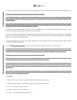 ASTM D4459-21 REDLINE ASTM D4459-21 - Standard Practice for Xenon-Arc Exposure of Plastics Intended for Indoor Applications - Page 3 preview