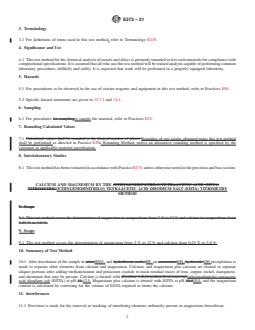 ASTM E372-21 REDLINE ASTM E372-21 - Standard Test Method for Determination of Calcium and Magnesium in Magnesium Ferrosilicon by EDTA Titrimetry - Page 2 preview