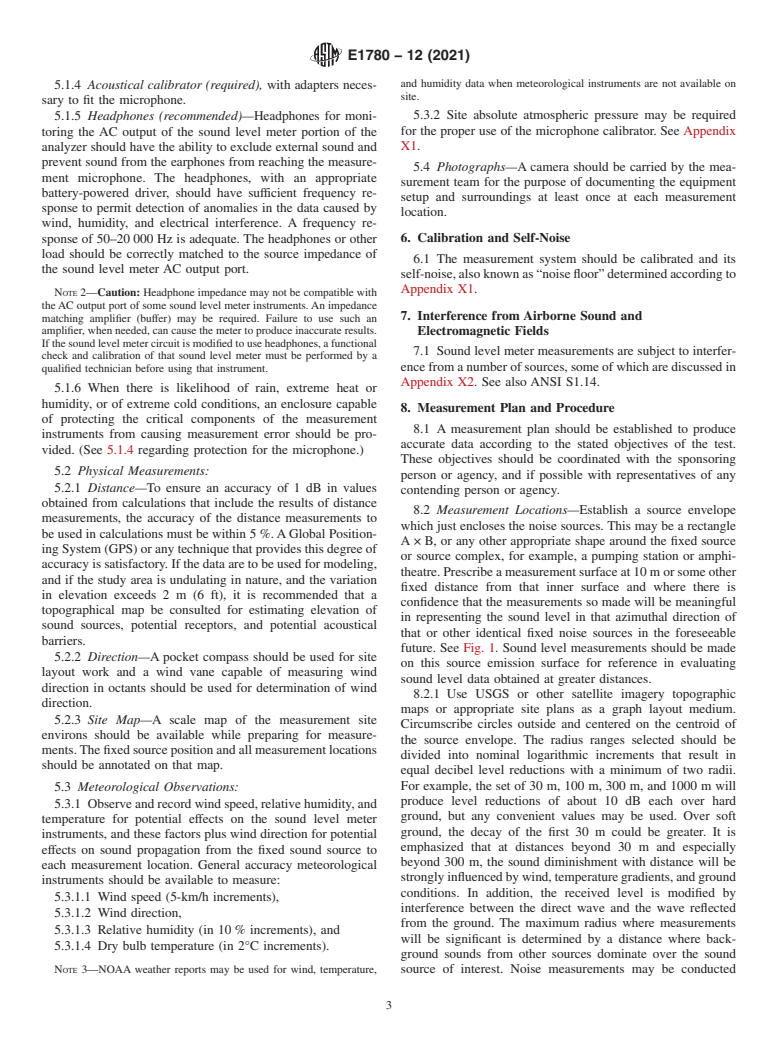 ASTM E1780-12(2021) - Standard Guide for Measuring Outdoor Sound Received from a Nearby Fixed Source