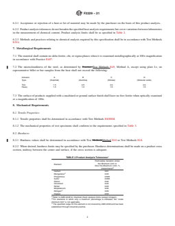 ASTM F2229-21 REDLINE ASTM F2229-21 - Standard Specification for Wrought, Nitrogen Strengthened 23Manganese-21Chromium-1Molybdenum Low-Nickel Stainless Steel Alloy Bar and Wire for Surgical Implants (UNS S29108) - Page 4 preview