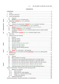 IEC TR 62627-01:2023 RLV - Fibre optic interconnecting devices and passive components - Part 01: Fibre optic connector cleaning methods
Released:1/31/2023
Isbn:9782832264430 - Page 4 preview