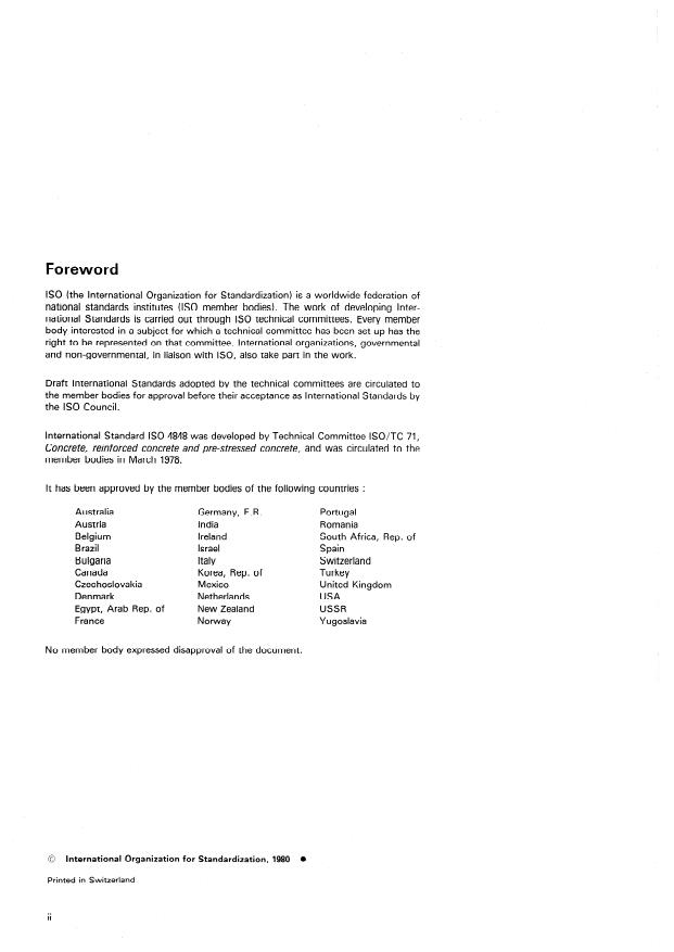 ISO 4848:1980 ISO 4848:1980 - Concrete -- Determination of air content of freshly mixed concrete -- Pressure method - Page 2 preview