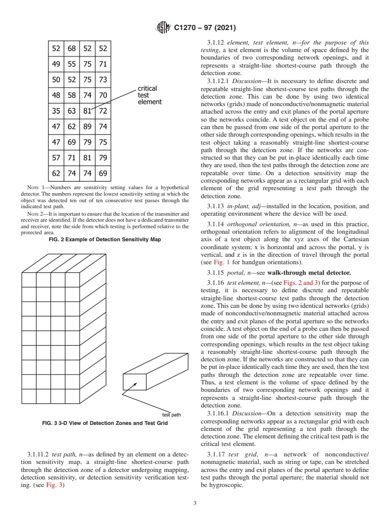 ASTM C1270-97(2021) - Standard Practice for  Detection Sensitivity Mapping of In-Plant Walk-Through<brk  /> Metal Detectors