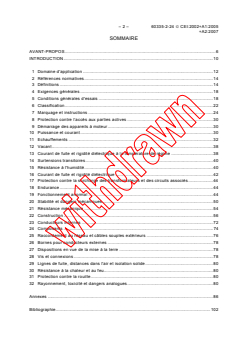IEC 60335-2-24:2002+AMD1:2005+AMD2:2007 CSV - Household and similar electrical appliances - Safety - Part 2-24: Particular requirements for refrigerating appliances, ice-cream appliances and ice-makers
Released:3/21/2007
Isbn:2831890357 - Page 4 preview
