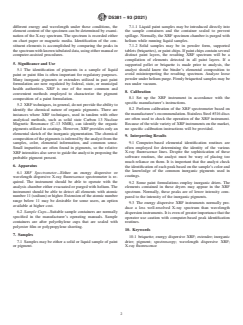 ASTM D5381-93(2021) ASTM D5381-93(2021) - Standard Guide for X-Ray Fluorescence (XRF) Spectroscopy of Pigments and Extenders - Page 2 preview