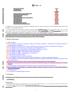 ASTM D470-21 REDLINE ASTM D470-21 - Standard Test Methods for Crosslinked Insulations and Jackets for Wire and Cable - Page 2 preview