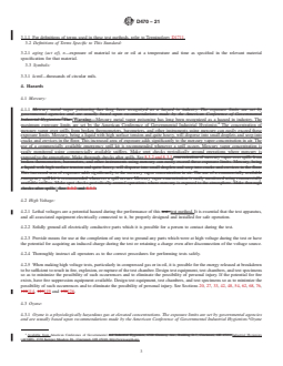 ASTM D470-21 REDLINE ASTM D470-21 - Standard Test Methods for Crosslinked Insulations and Jackets for Wire and Cable - Page 3 preview