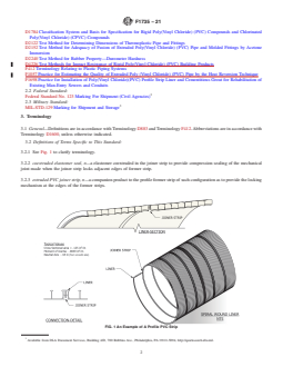 ASTM F1735-21 REDLINE ASTM F1735-21 - Standard Specification for Poly (Vinyl Chloride) (PVC) Profile Strip for PVC Liners for Rehabilitation of Existing Man-Entry Sewers and Conduits - Page 2 preview