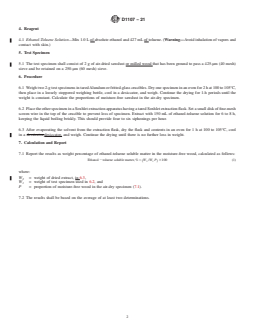 ASTM D1107-21 REDLINE ASTM D1107-21 - Standard Test Method for Ethanol-Toluene Solubility of Wood<sup >,</sup> - Page 2 preview