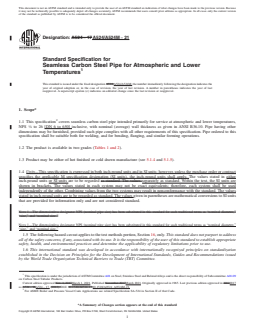 ASTM A524/A524M-21 REDLINE ASTM A524/A524M-21 - Standard Specification for Seamless Carbon Steel Pipe for Atmospheric and Lower Temperatures - Page 1 preview